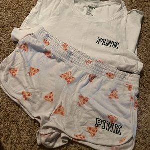 VS PINK PIZZA PJ SET SIZE MED
